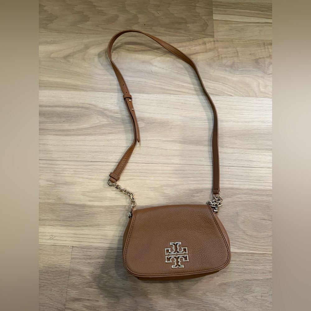 Tory Burch small crossbody in cognac
